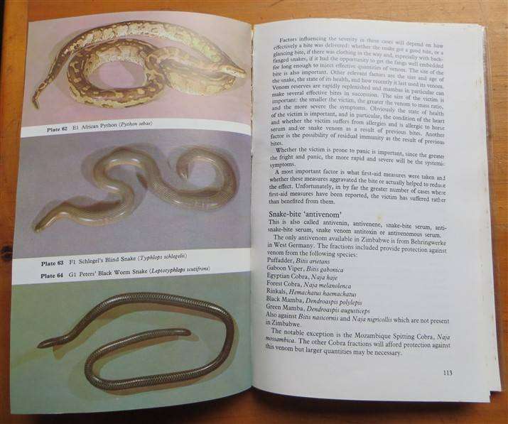 Snakes of Zimbabwe - Broadley & Cock - Bundu Series