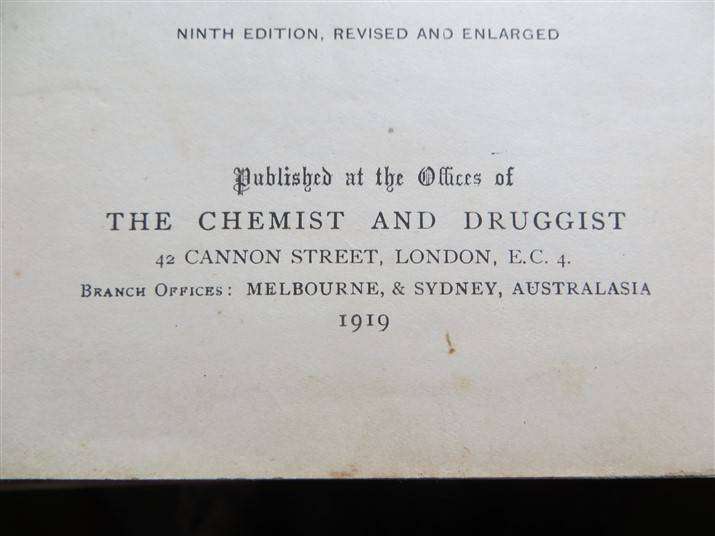 The Chemists & Druggists Book (1919) - Pharmaceutical Formulas