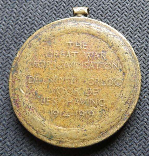 Well Worn 1914-1919 WW1 Great War medal