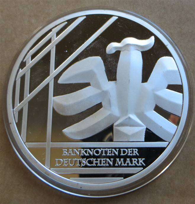 Massive Germany 100 Deutsche Mark Commemorative Medallion - 117.3gr - 70mm - Colourized