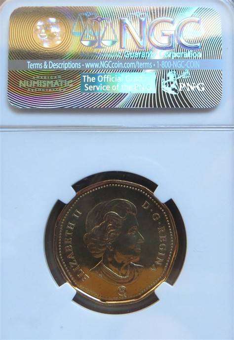 2008 Canada $1 Lucky Loonie - NGC MS66