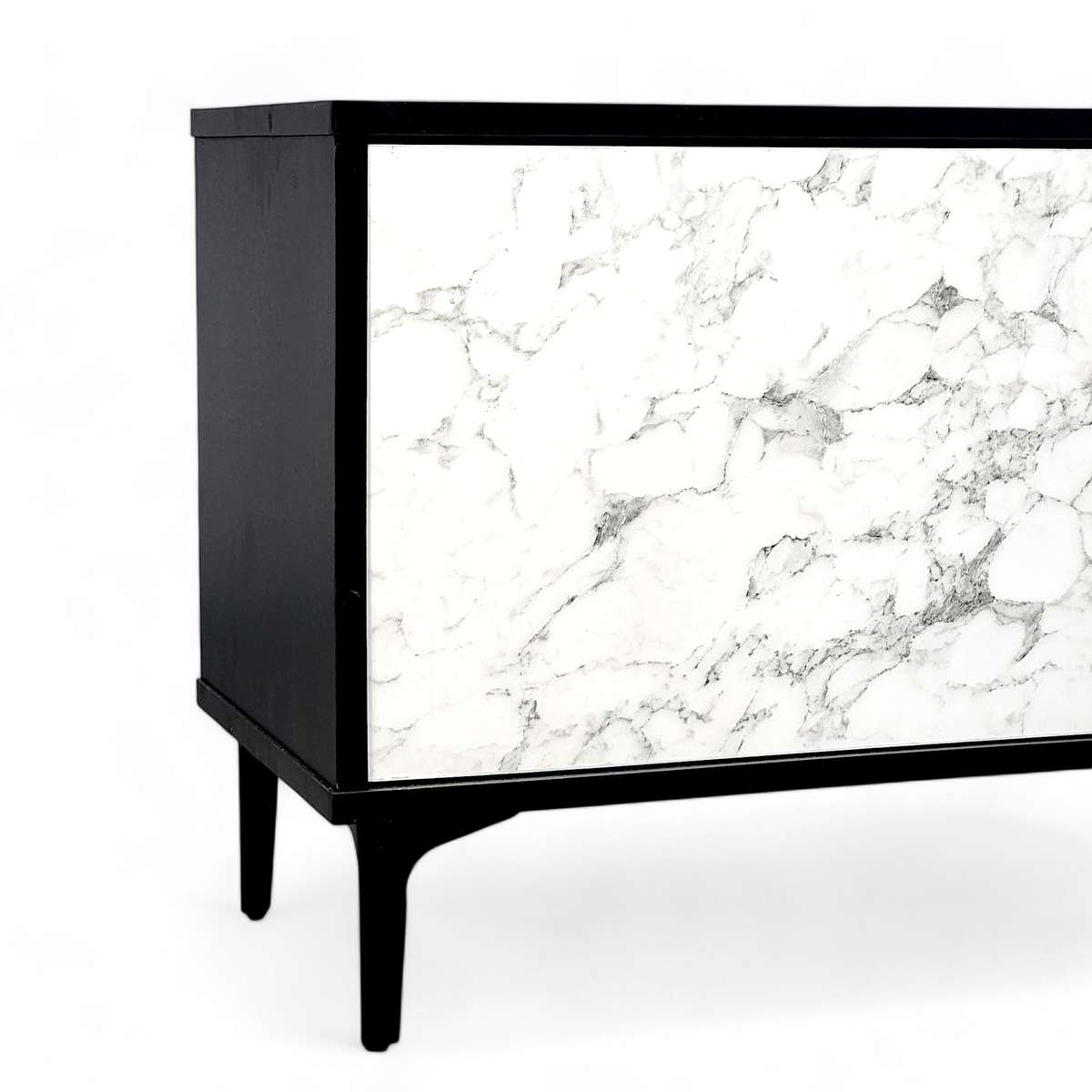Petra TV Stand Black-Marble 120cm