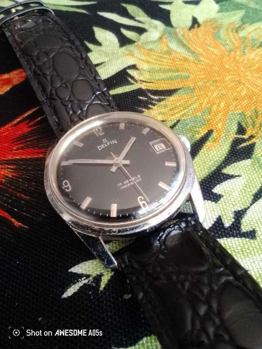 Delfin 17 jewels with date