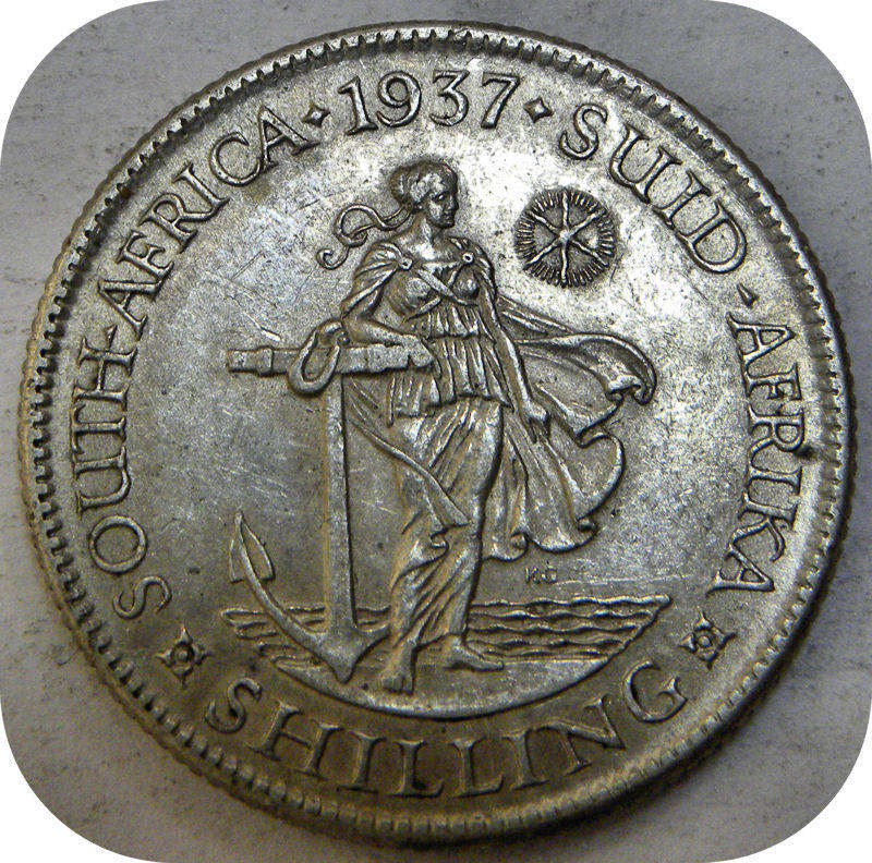 1937 Shilling 1/- in EF!