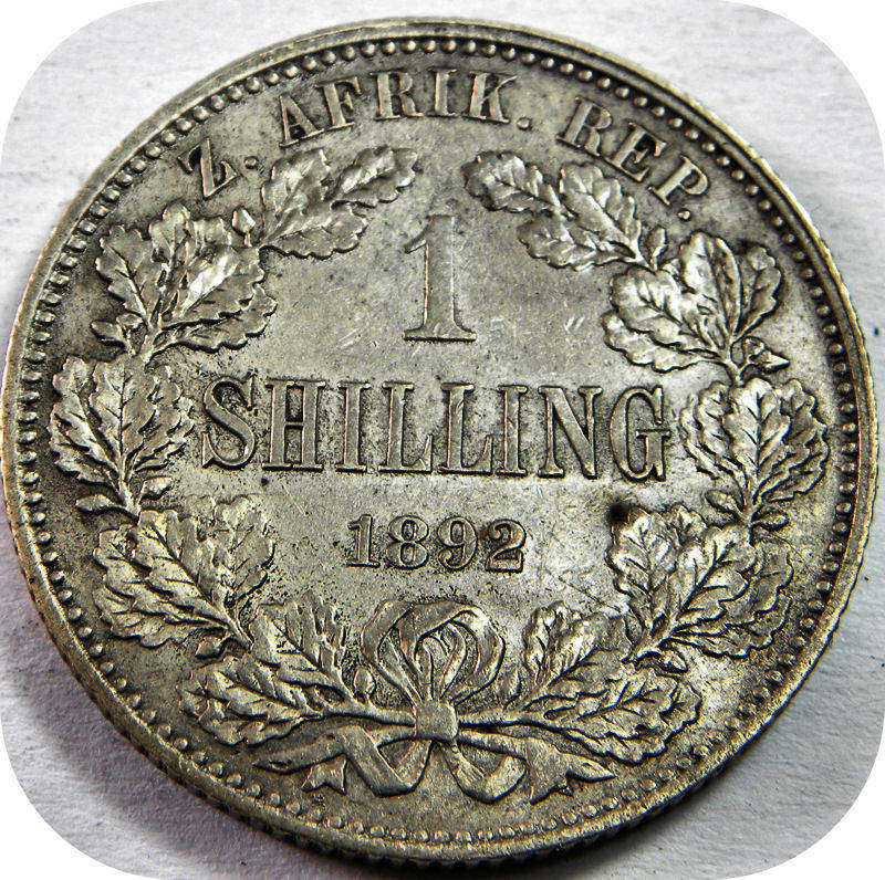 The 1892 ZAR Shilling in EF below R600!!