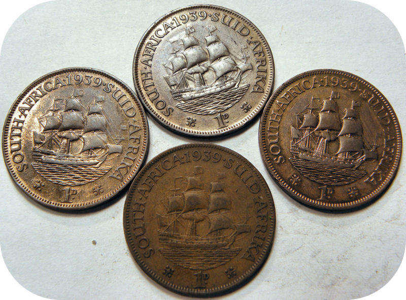 Bargain SA Union:  1929, 1939, 1 940, and 1949 Penny fillers at R10 each!  Bid per coin