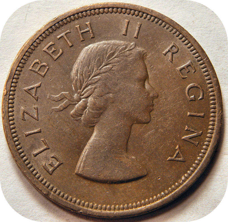 Top Grade SA Union: 1957 Penny 1d in A/UNC!