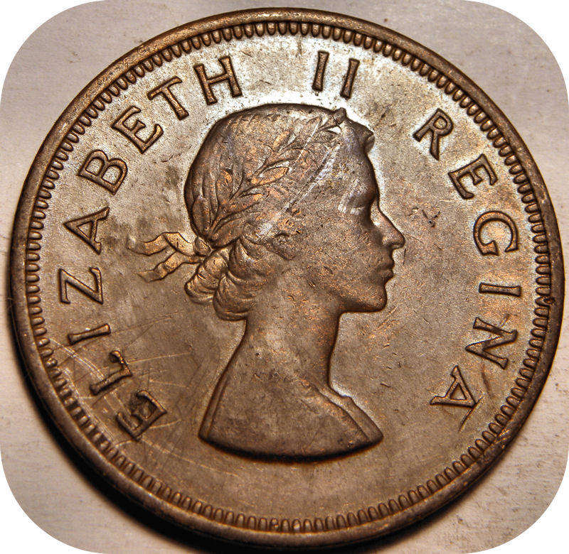 1959 Pennie 1d in EF onder R15!