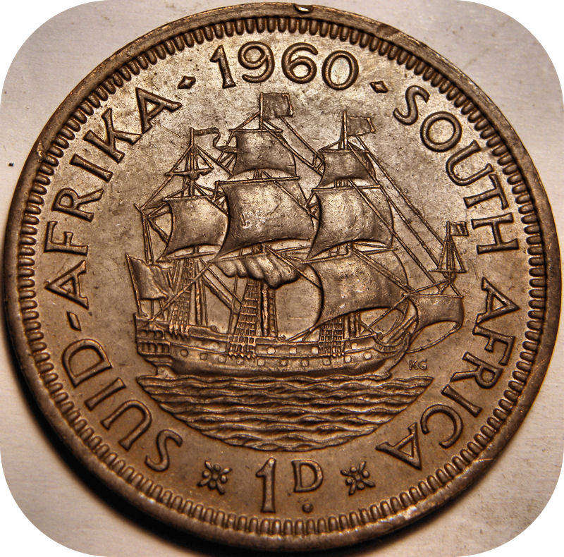 1960 Pennie 1d in EF onder R25!!