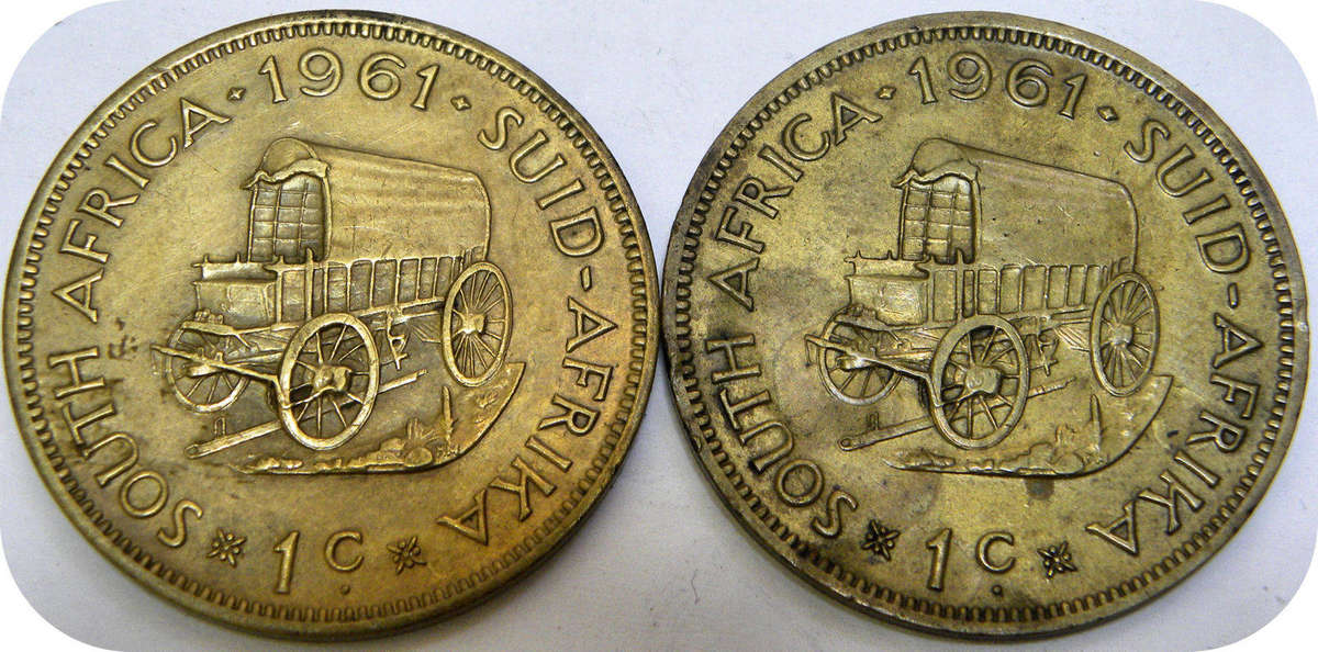 1961 van Riebeeck 1c in A/UNC!  Two available