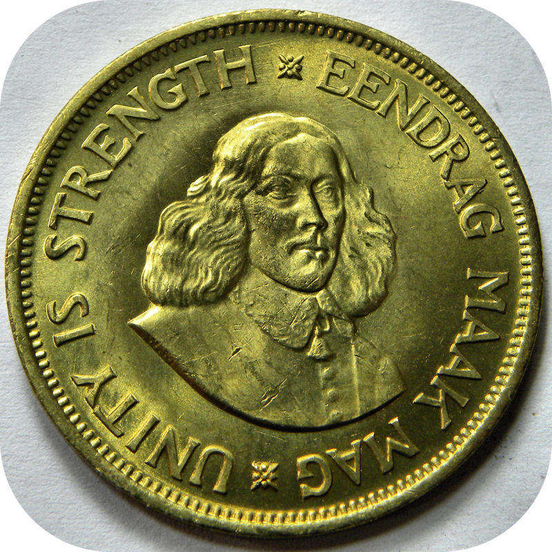 Top Grade RSA: 1964 van Riebeeck 1c in Brilliant UNC!