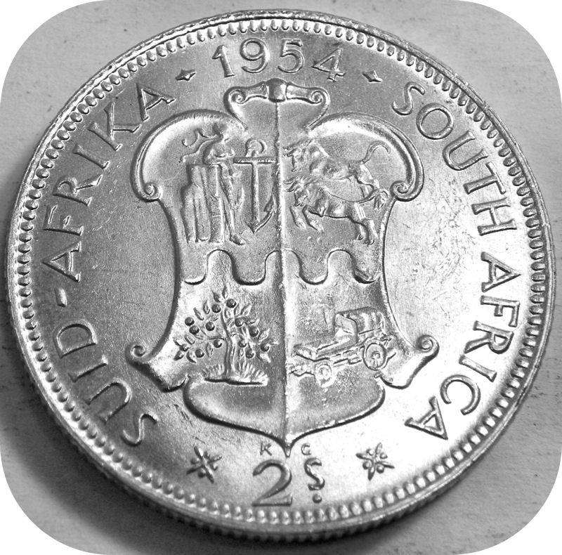 1954 2 Shilling 2/- in Brilliant UNC below R300!