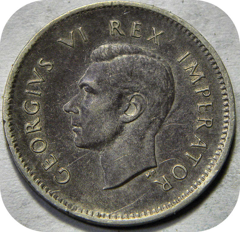 Bargain SA Union:  1942 Tickey 3d in EF+ below R150!