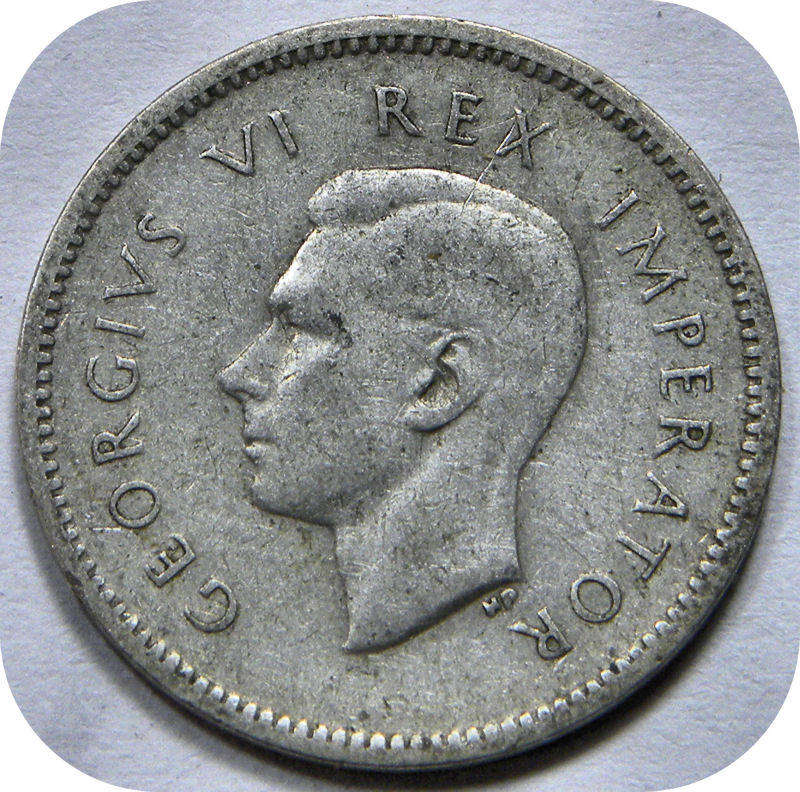 1945/43 Overstrike tickey 3d below R50!