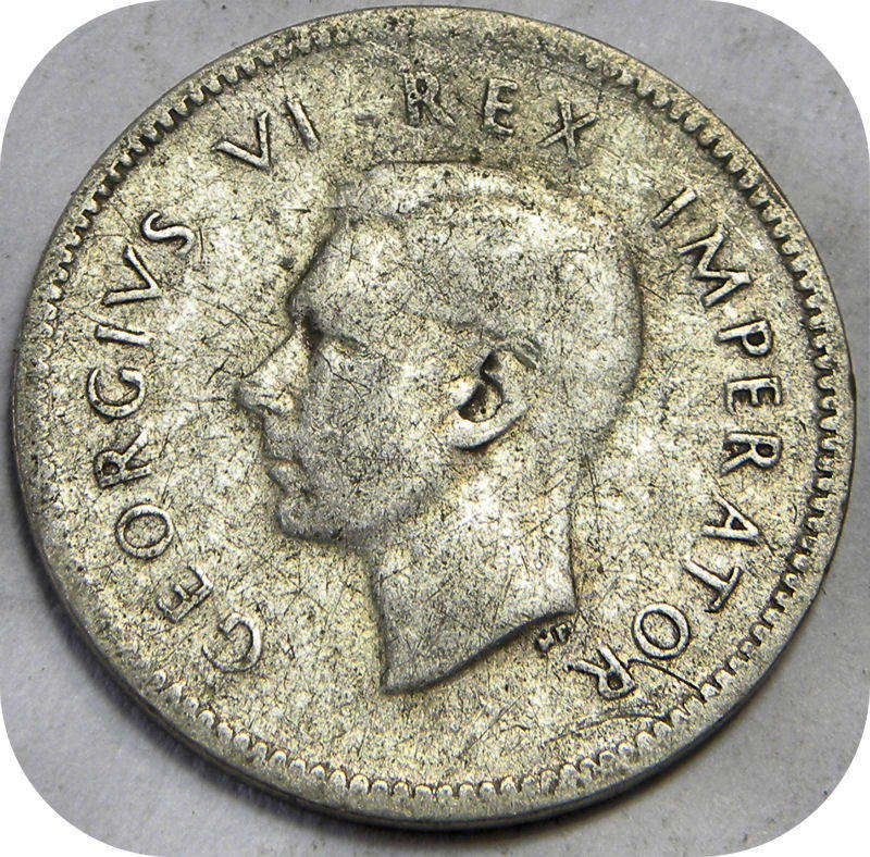 1945/43 Overstrike tickey 3d below R50!