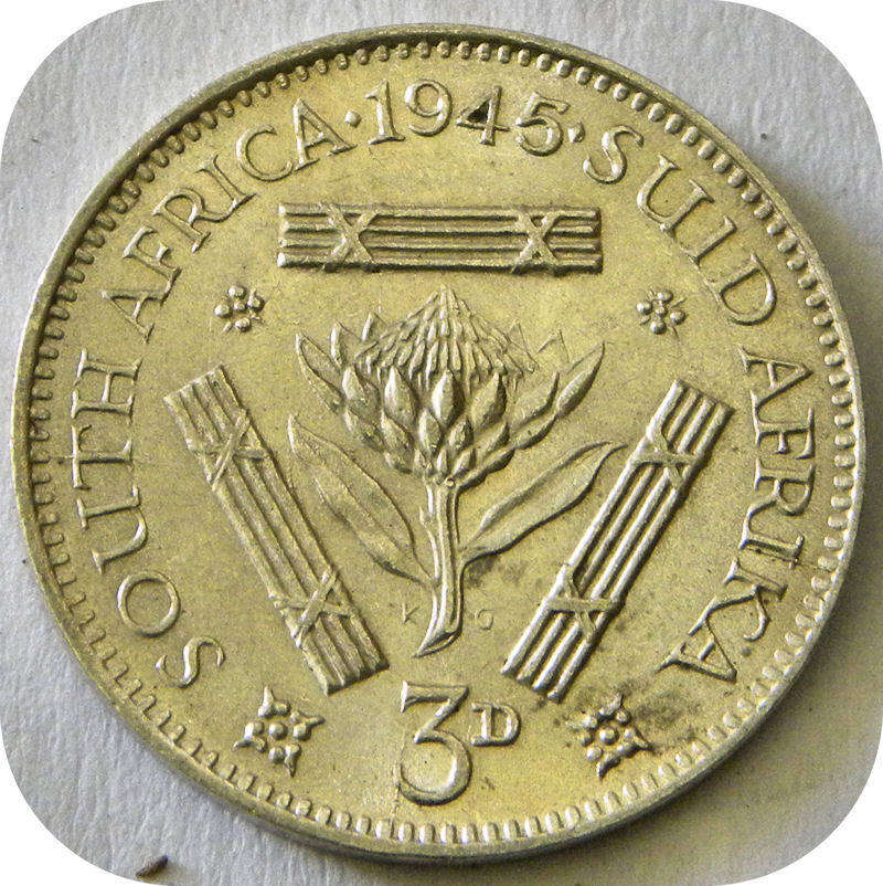 1945 tickey 3d in A/UNC with nice die crack error!