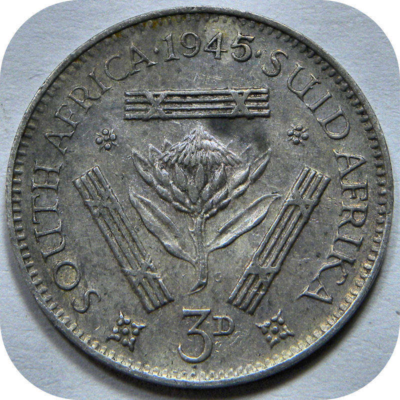 1945 tickey 3d in EF below R50!