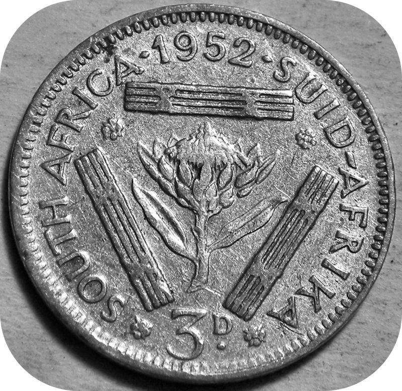 1952 Tickey 3d below R20!