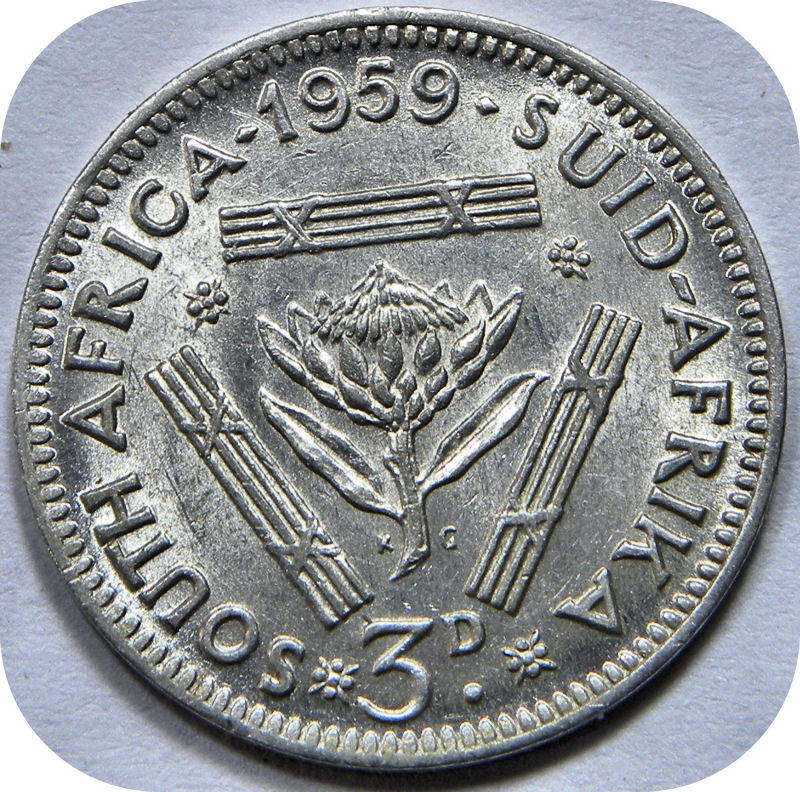 1959 tickey 3d below R40!