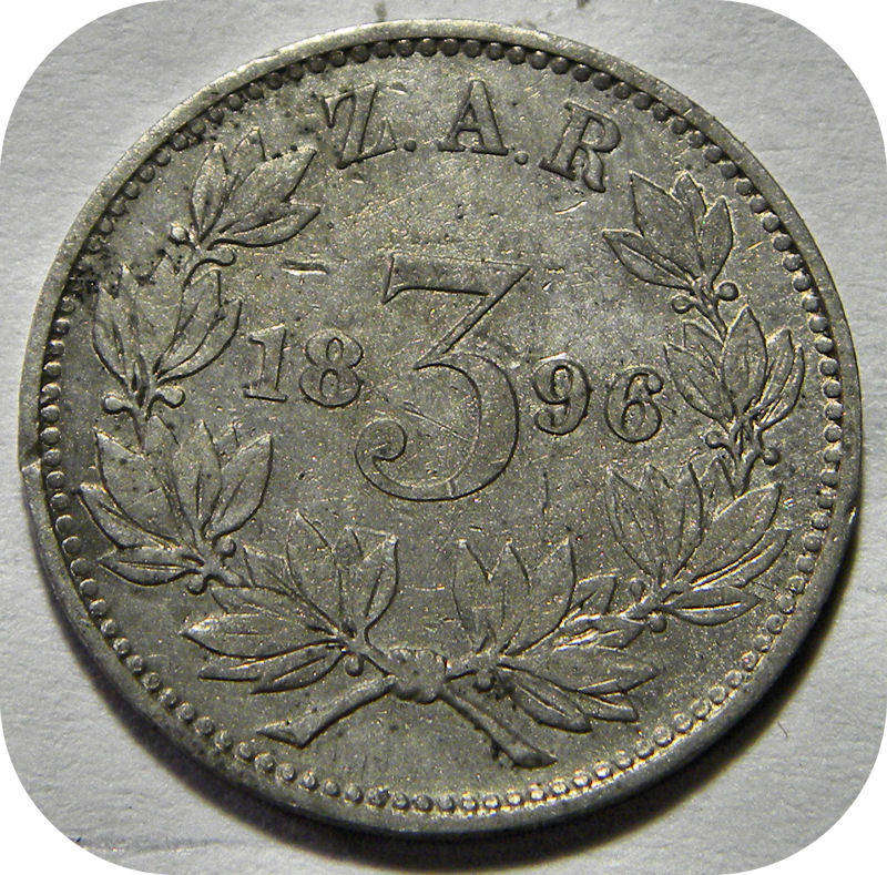 1896 Tickey 3d below R300!