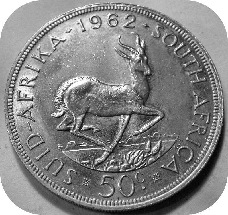 Top Graad RSA: 1962 Kroon 50c in A/UNC!!!