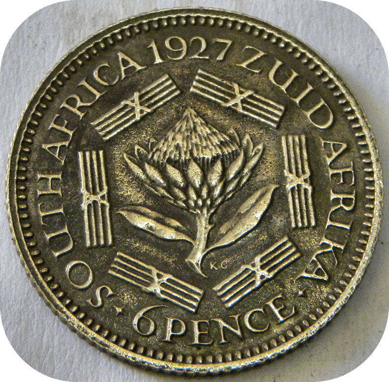 The rare 1927 Sixpence 6d in EF+!!