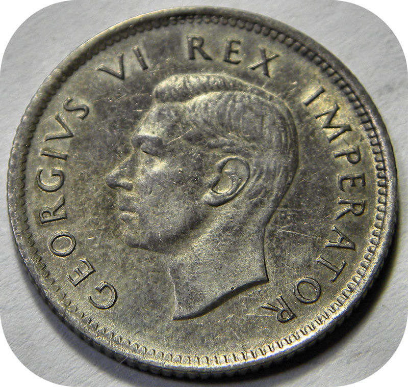Top Grade SA Union:  Lustrous 1942 Sixpence 6d in A/UNC!