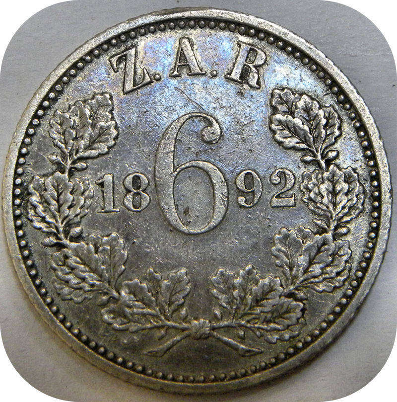 1892 Sikspens 6d in A/UNC!