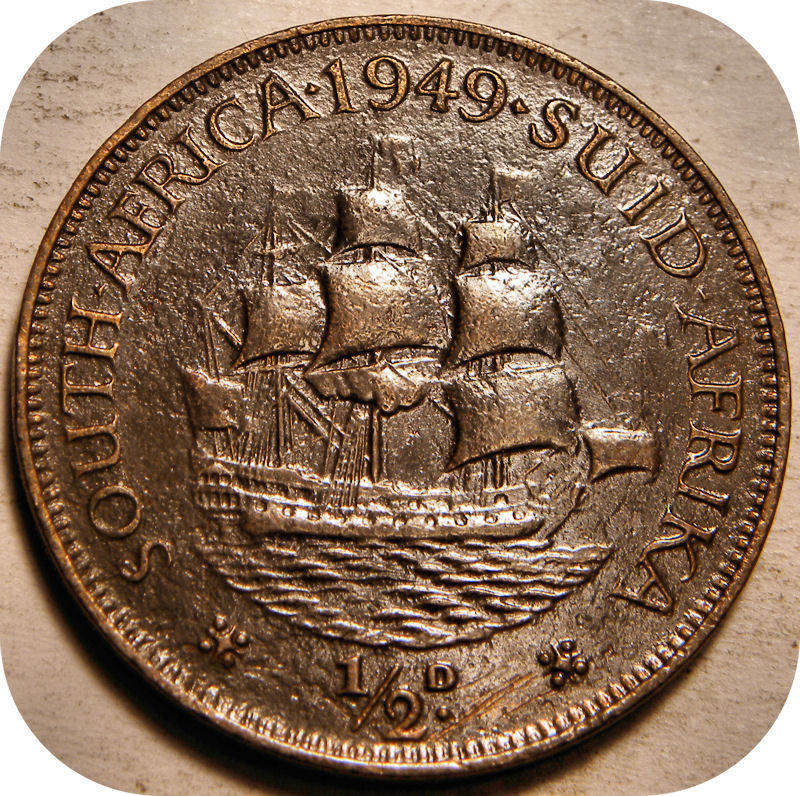 1949 Half Penny below R10!