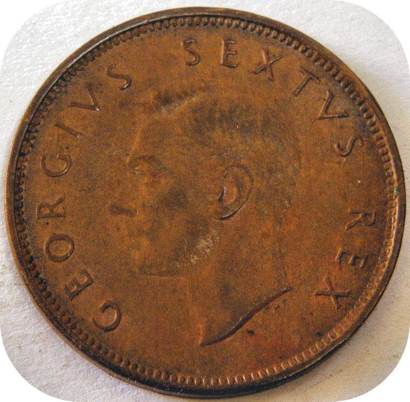 1950 1/2 Pennie onder R20!