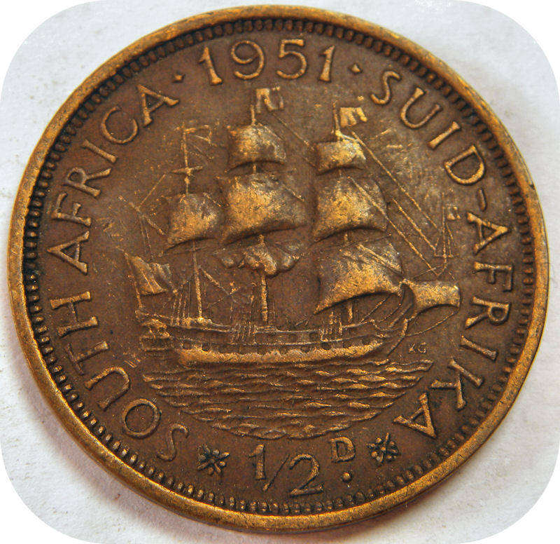 SA Unie: 1951 1/2 Pennie below R20!