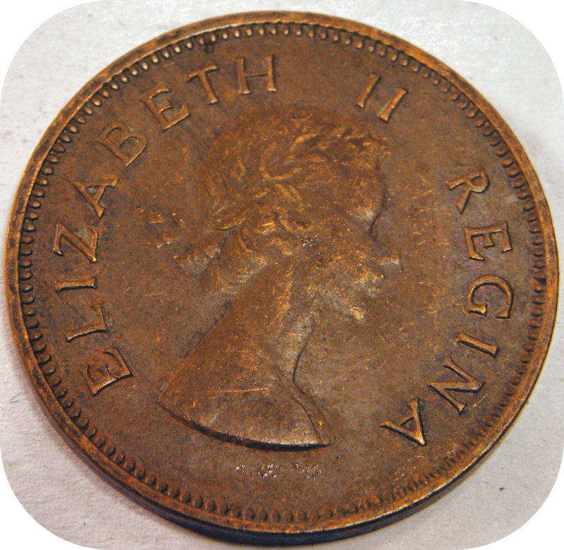 1955 Half penny 1/2d below 30!