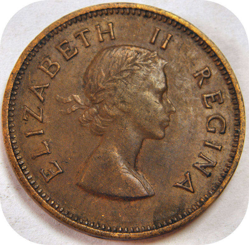 1955 Half penny 1/2d below 30!