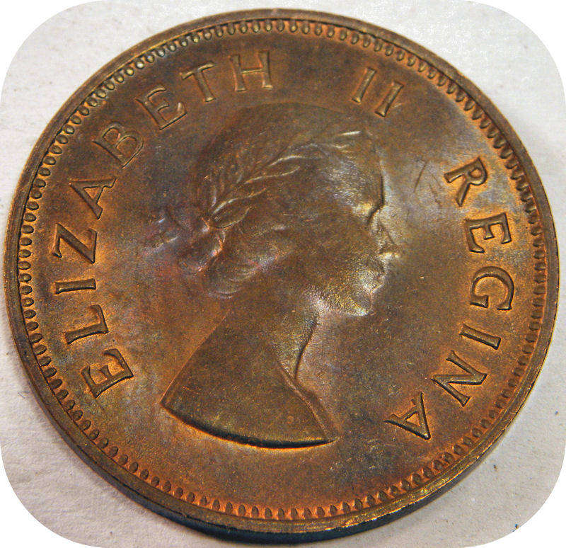 1957 Half penny 1/2d in Lustrous UNC!