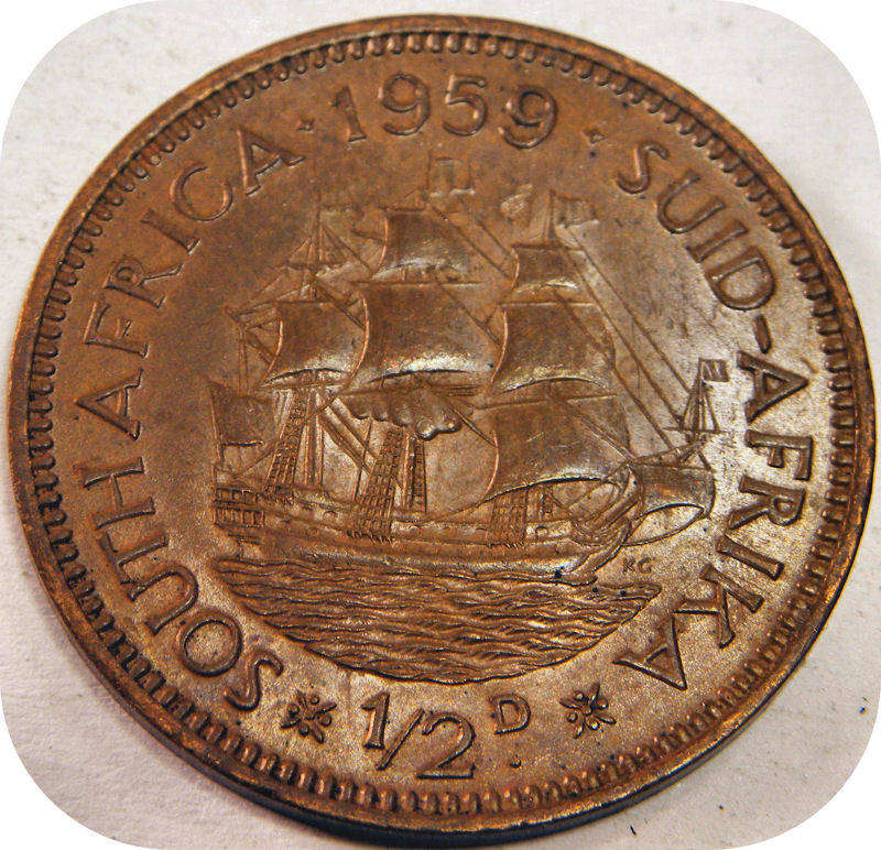 1959 Half penny 1/2d in A/UNC!