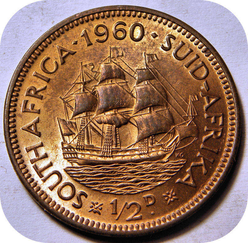  10x 1960 ½ Penny - Elizabeth II in RED Brilliant UNC! 