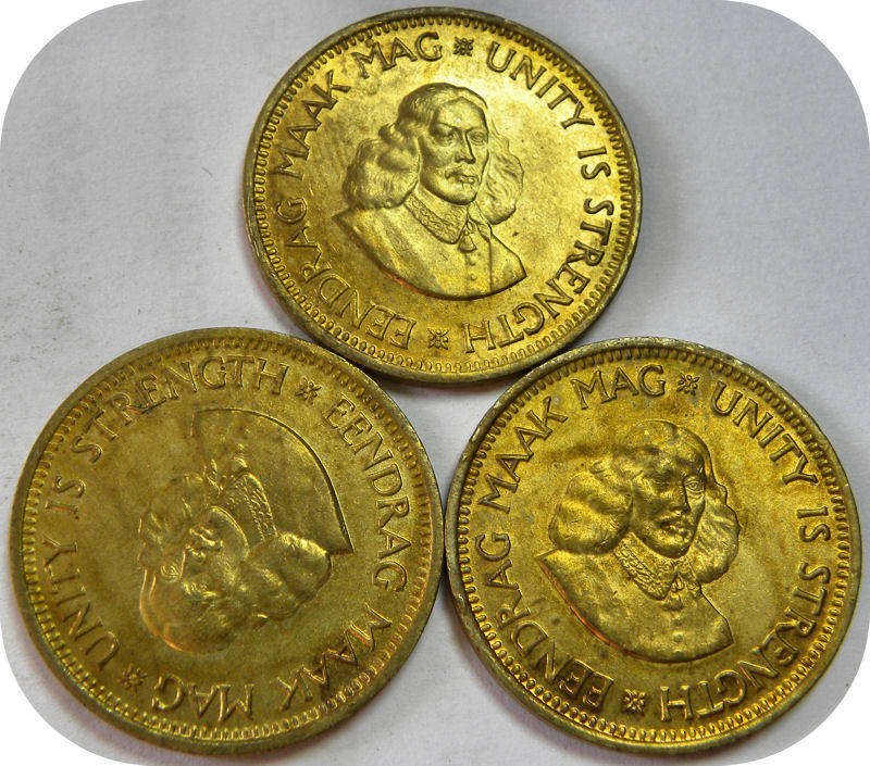 1964 ½ cent in A/UNC.  3 specimens available!