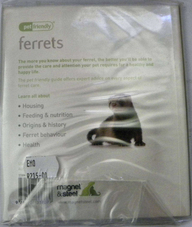 Sealed Petfriendly Book Series: ferrets understanding and caring for your pet.  Halfprice!