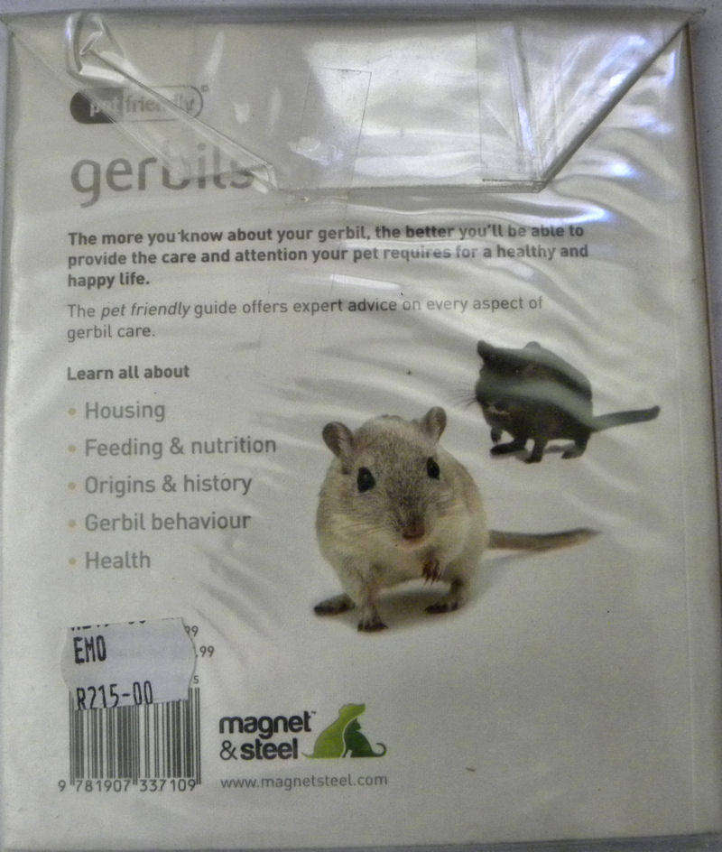 Sealed Petfriendly Book Series: gerbils understanding and caring for your pet.  Halfprice!