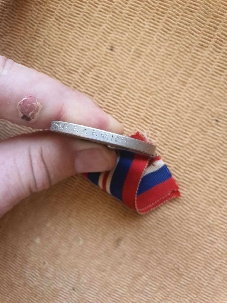 One WW2  1939 to 1945 Medal to CA Webster. Very Low number 4308