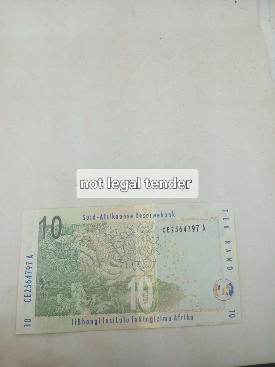 Gill Marcus 1 st issue Ten Rand  Banknote. (CE)