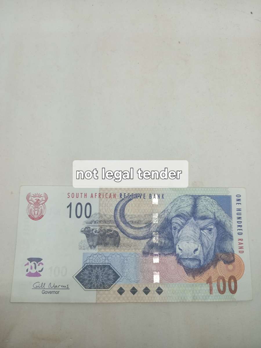 Gill Marcus 1 st issue Hundred Rand  Banknote. (EB)
