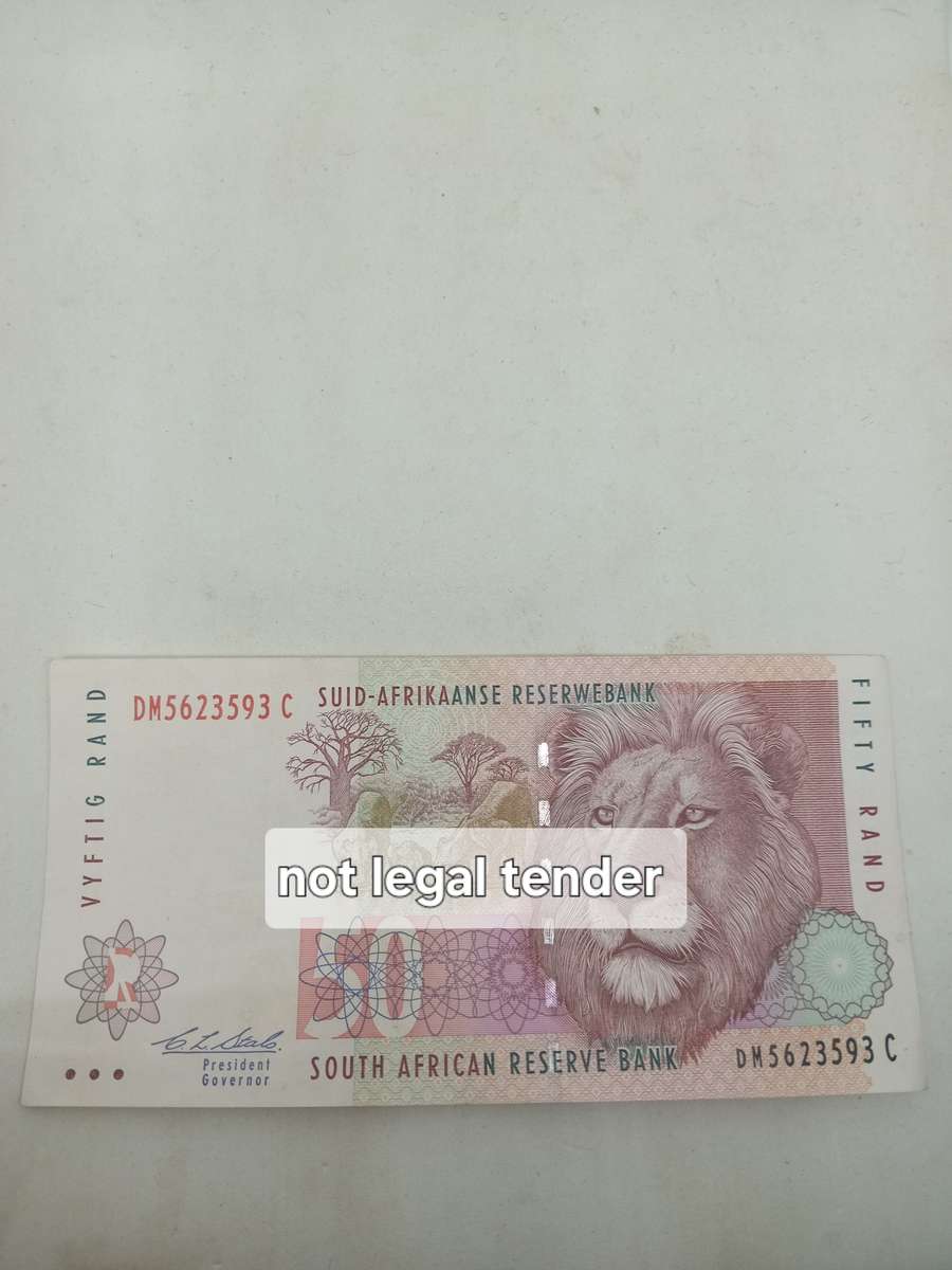 C Stals 2nd issue Fifty Rand  Banknote. (DM)