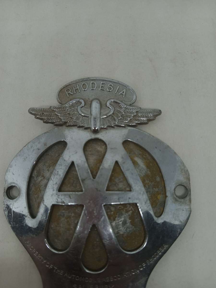 Rhodesia - AUTOMOBILE ASSOCIATION - BADGE NO 91660