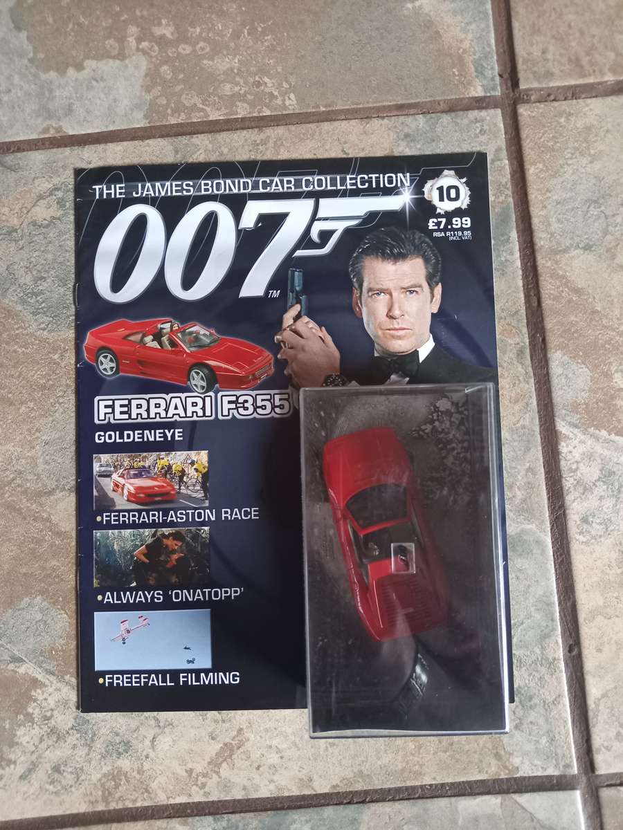 007 Ferrari F355 GTS - Goldeneye - scale 1/43. Sealed. With Book