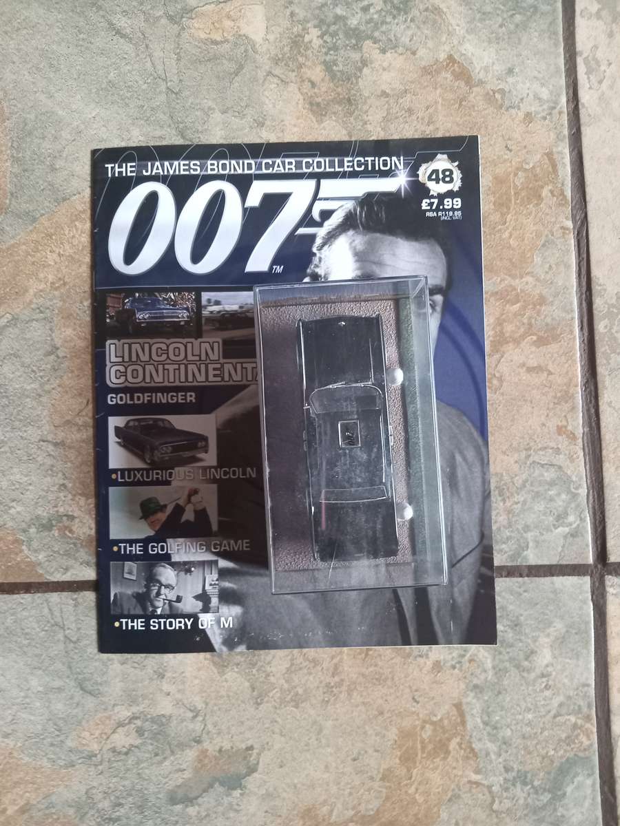 007 Lincoln Continental - Goldfinger - scale 1/43. Sealed. With Book