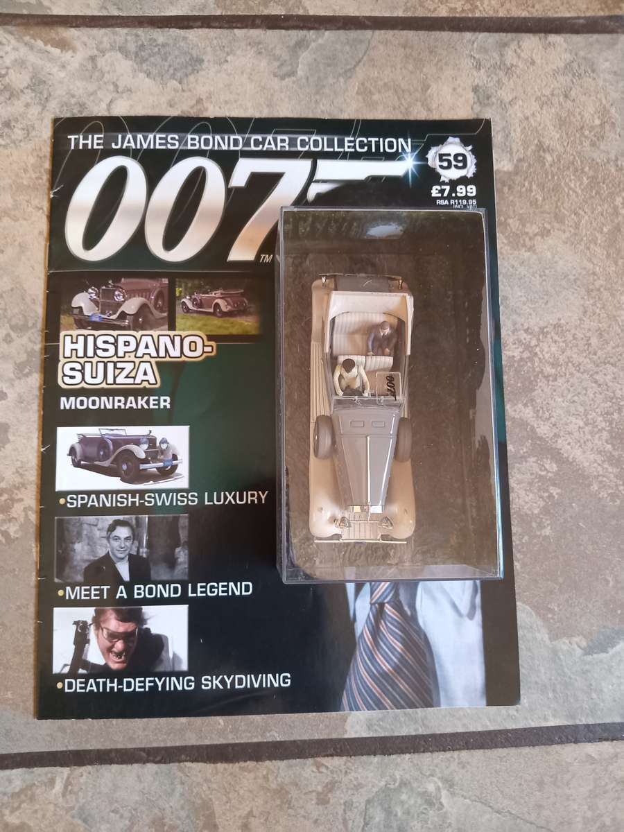 007 Hispano Suiza - Moonraker - scale 1/43. Sealed. With Book