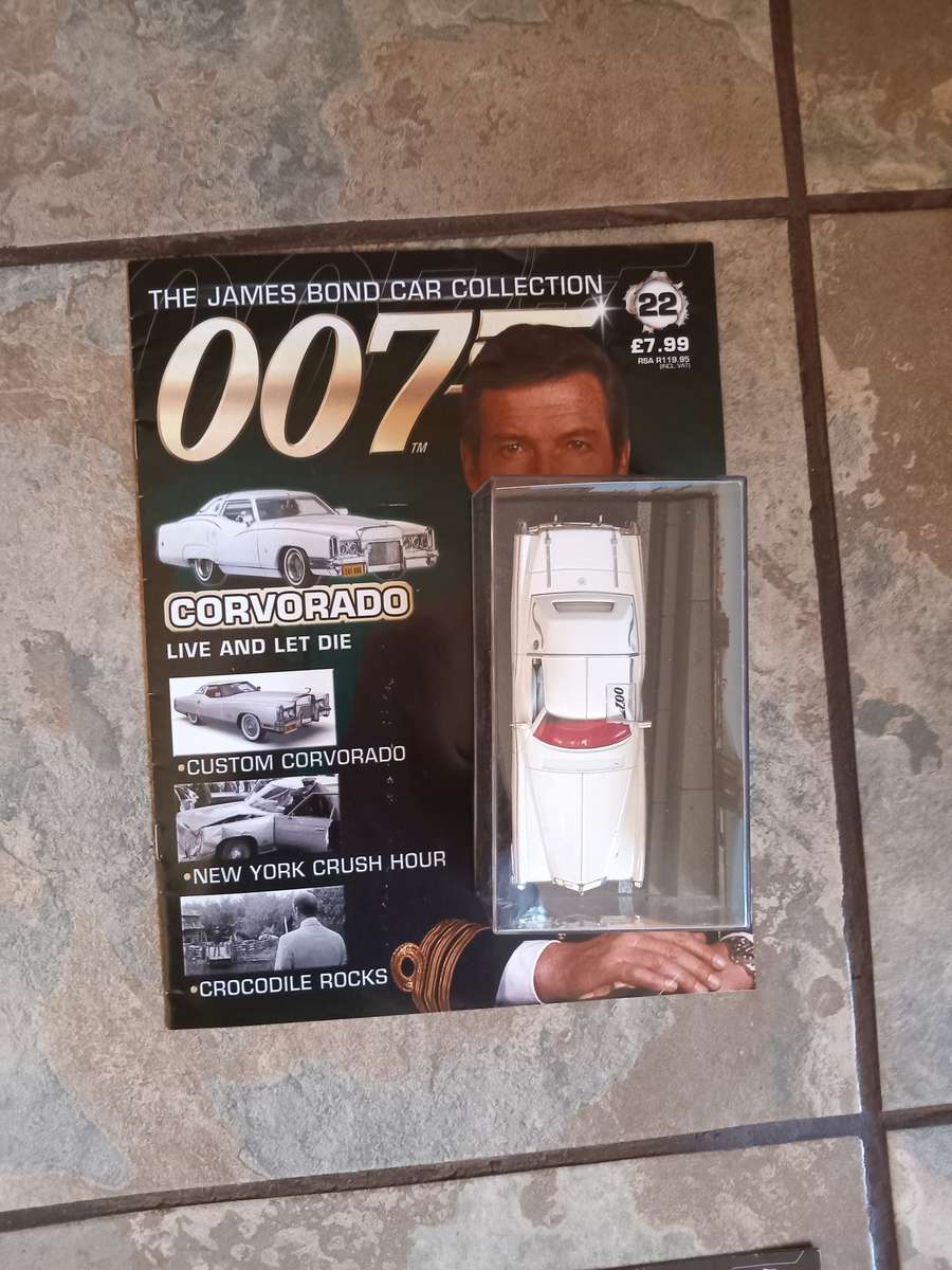 007 Corvorado - Live and let Die - scale 1/43. Sealed. With Book