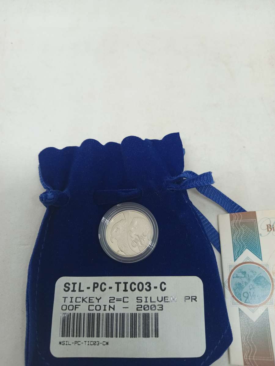 Proof 2003 Birds of Pray Eagle 2.5c With Coa