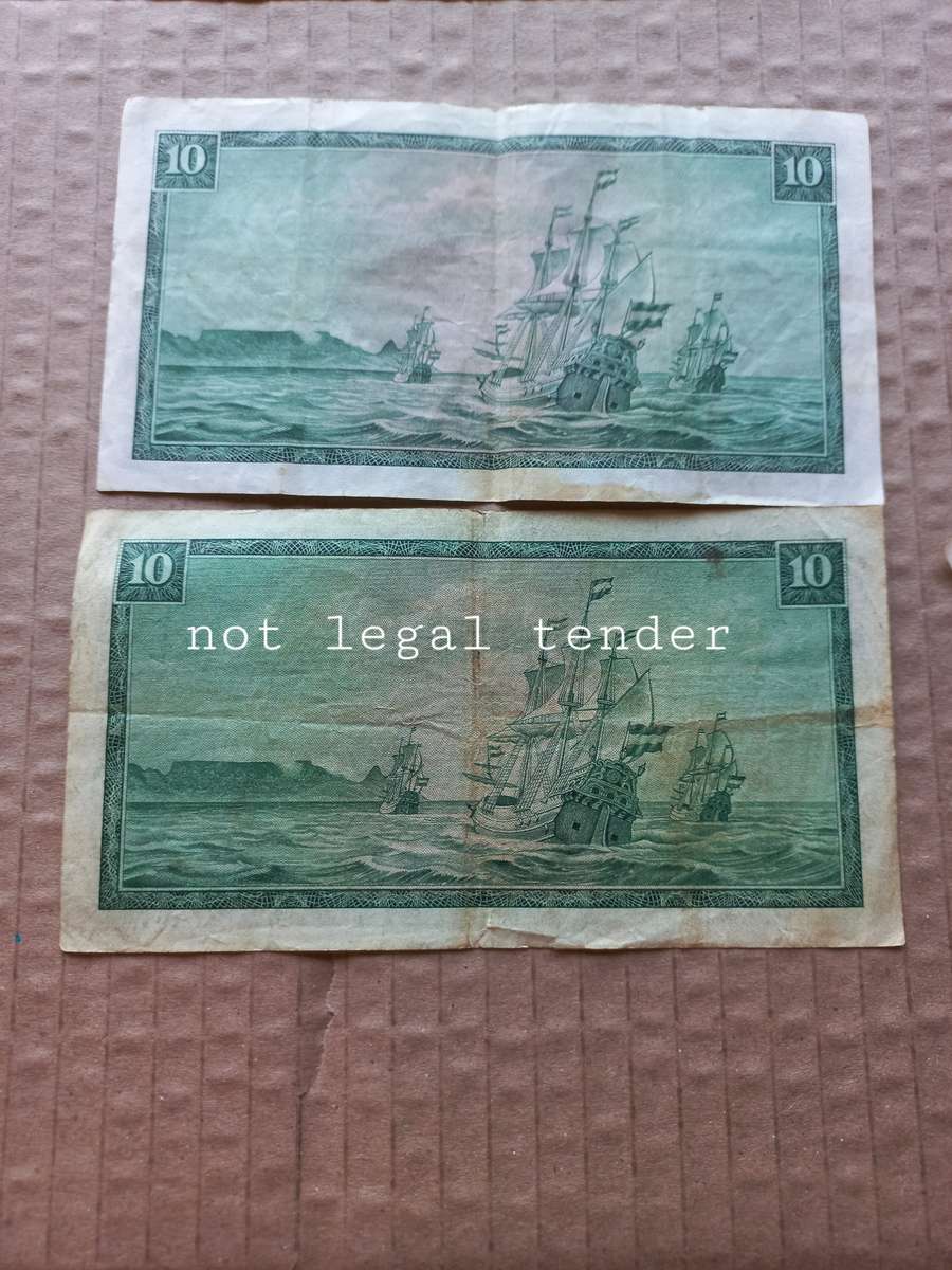 TW de Jongh Ten Rand Banknote (C363)